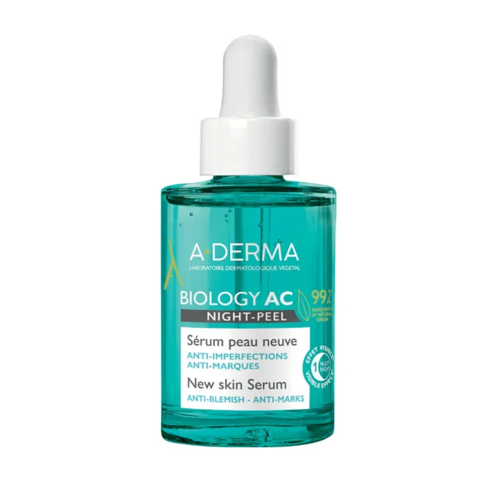 ADERMA BIOLOGY AC NIGHT PEEL NEW SKIN SERUM 30ML