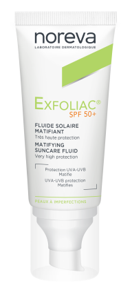 EXFOLIAC FLUIDE SOLAIRE MATIFIANT SPF 50+ 40ml
