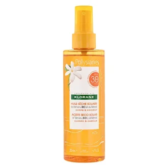 KLORANE POLYSIANES HUILE SECHE SOLAIRE CORPS & CHEVEUX SPF30 200ML