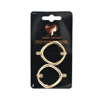 Lady Pro Gold Round Clips Pk2 17082