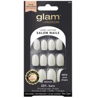GLAM Salon Nails Bare Oval 22231