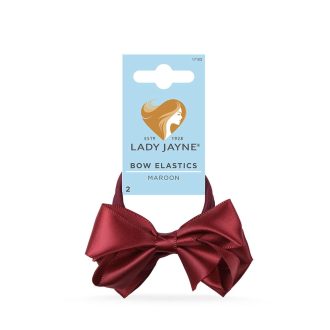 Lady Bow Elastics MAROON 2PK 17103