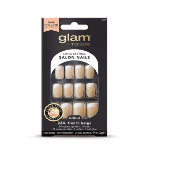 GLAM Salon Nails French Beige 22224