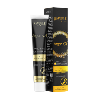 REVUELE ARGAN OIL Hand & Nail Cream-Serum Cell Regeneration Oxygen Infusion, 50ml
