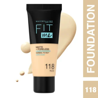 MNY Fit Me Matte Pore. Fdt 118 Nude