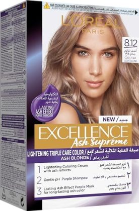 EXCL Ash Supreme 8.12 Cool Pearl Light Blonde
