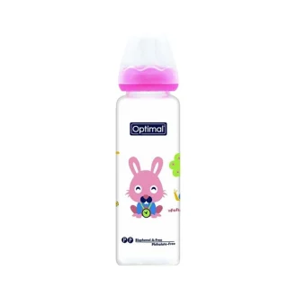 GLASS FEEDING BOTTLE 240ML COLORED