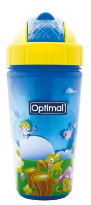 INSULATED STRAW CUP 2LAYER 350ML 12M+