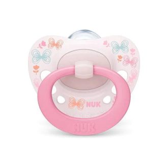 '- NUK-10730618-Pacifier Signature SI 1/BLC 0-6M Pink