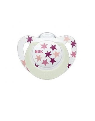 '- NUK-10736752-PACIFIER STAR NGT SI2 GB/ARAB 1/BOX