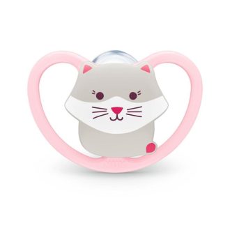 '- NUK-10730269- Pacifier Space 1/Box 0-6M Pink