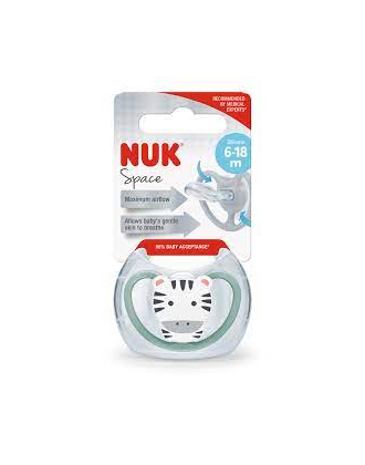 '- NUK-10736322- Pacifier Space 1/Box 6-18M Blue