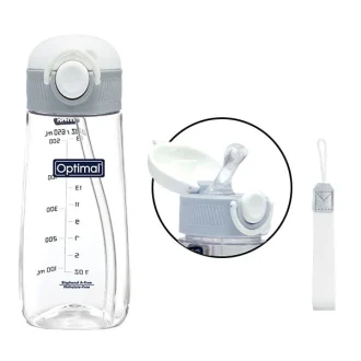 TRITAN 2 IN 1 SPOUT BAND STRAW CUP- 650ML