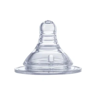 WIDE NECK SILICONE NIPPLE 0+