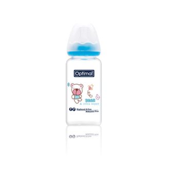 GLASS FEEDING BOTTLE 160ML COLORED