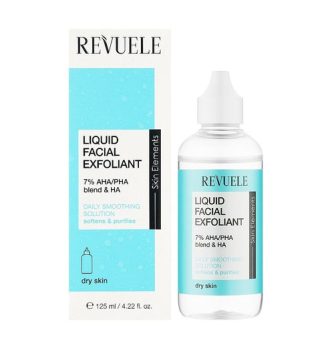 REVUELE LIQUID FACIAL EXFOLIANT 7% AHA/PHA BLEND & HA, 125ml