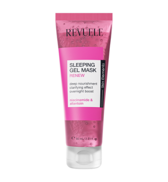 REVUELE SLEEPING GEL MASK - RENEW, 80 ml - PINK