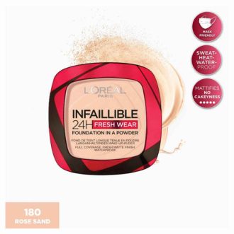 OMP Infallible 24H Fdt Powder 180 Rose Sand