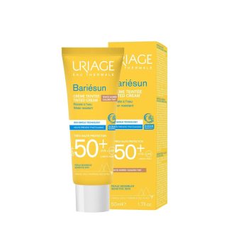 Bariésun Tinted Cream Very High Protection SPF50+ Anti-Shine Texture Ultra-Dry Finish - Sensitive Skin - 50ml / Golden Tint